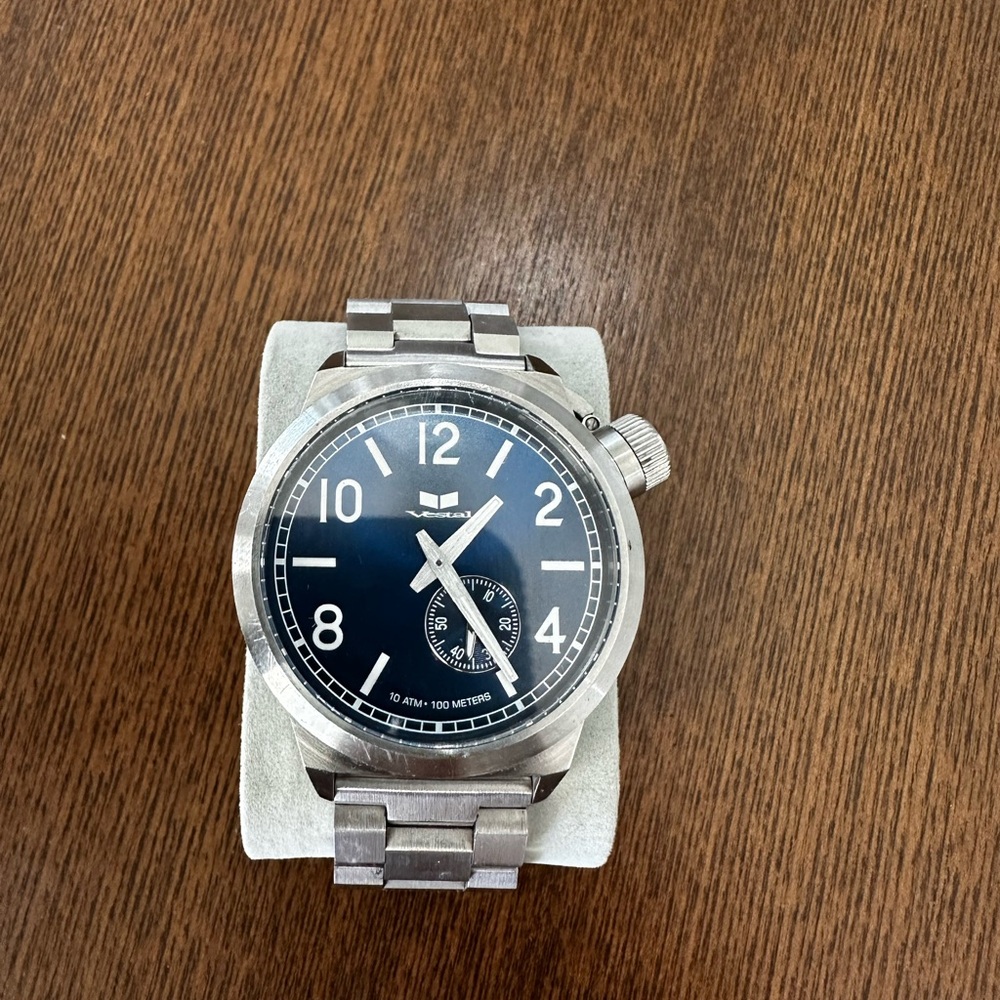 Vestal Silver and navy Men's Watch